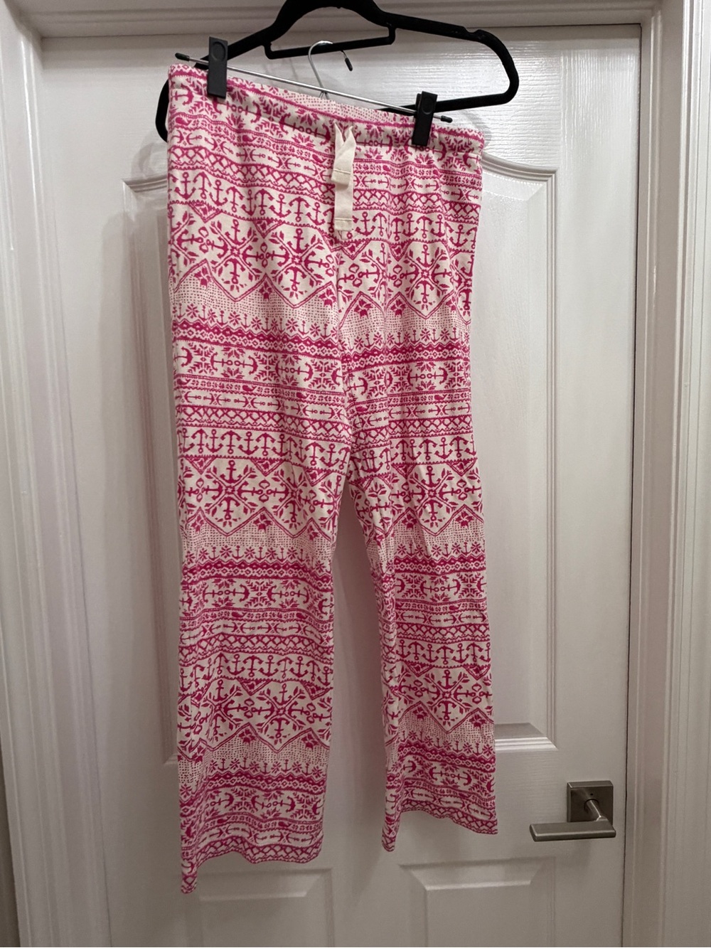 Vineyard Vines Cozy Pink and Cream Fair Isle Lounge Pants